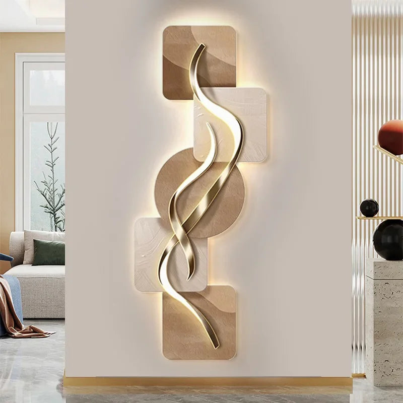 Modern vägglampa i konstnärlig design för hall vardagsrum och korridor