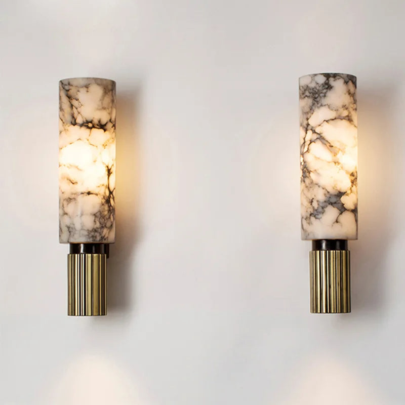 lumora | Modern vägglampa i marmor för sovrum, hall och vardagsrum