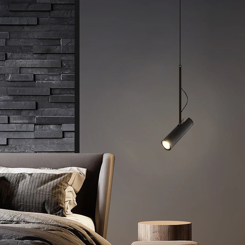 Minimalistisk LED spotlight pendellampa i metall för kök bar sovrum