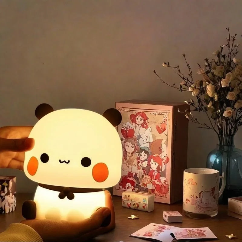Pandapat | LED-djurnattlampa för barn – mysig och säker belysning till sovrum