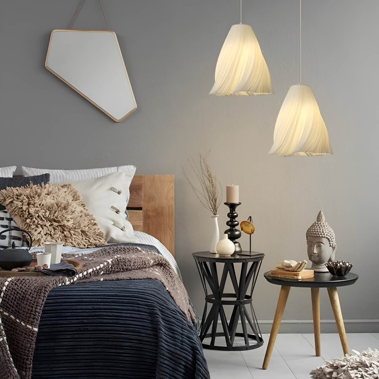 Konstnärlig pendellampa i modern design för matsal vardagsrum och arbetsrum