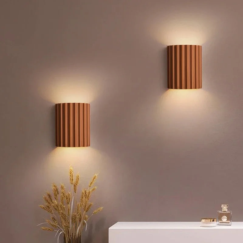 Modern vägglampa i resin LED för sovrum vardagsrum hall inomhus