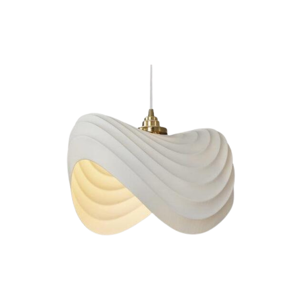 Wabi-sabi pendellampa i resin med LED för vardagsrum matsal hall