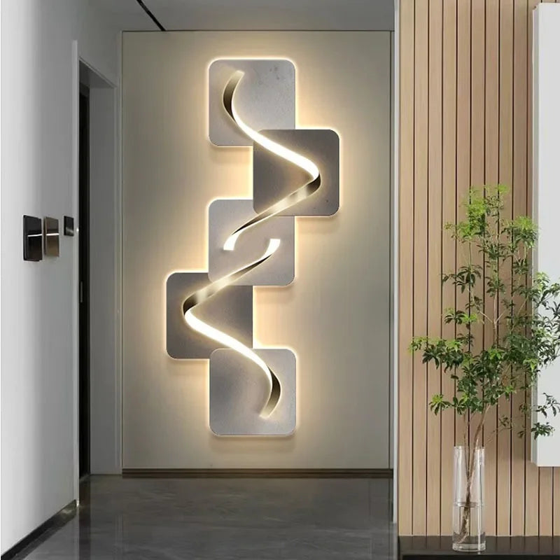 Modern vägglampa i konstnärlig design för hall vardagsrum och korridor