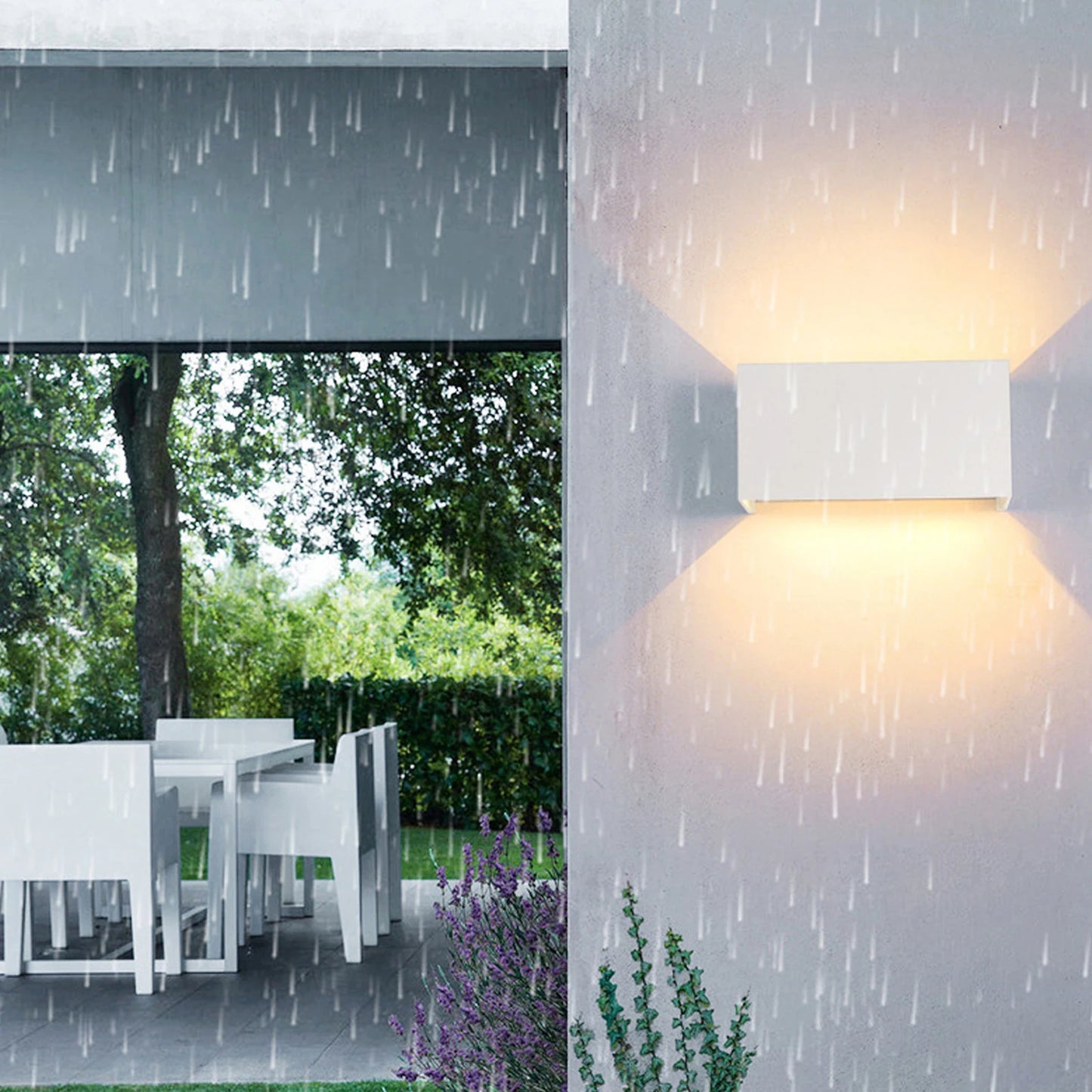 Vattentät LED vägglampa IP65 för inomhus och utomhus belysning
