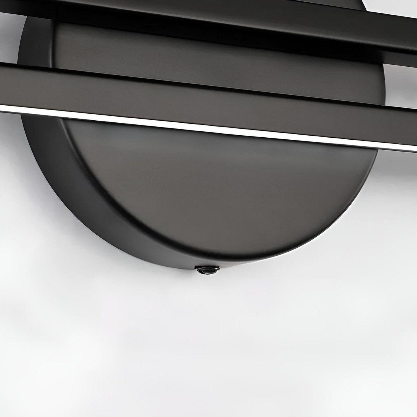 Modern svart LED vägglampa med dubbel linje för vardagsrum sovrum hall