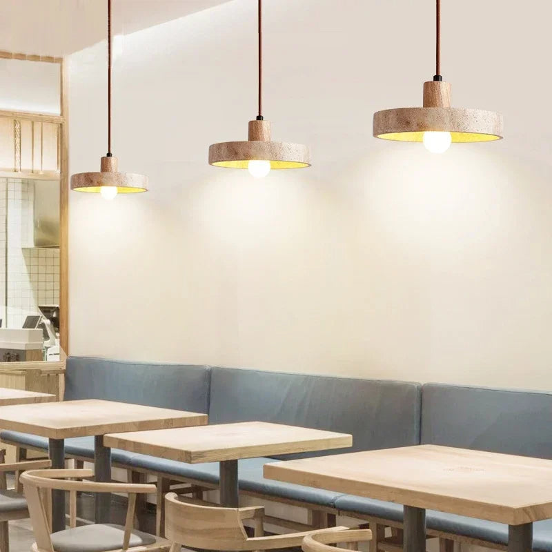 Cavalume | Taklampa i natursten med E27 LED-lampa – elegant och modern