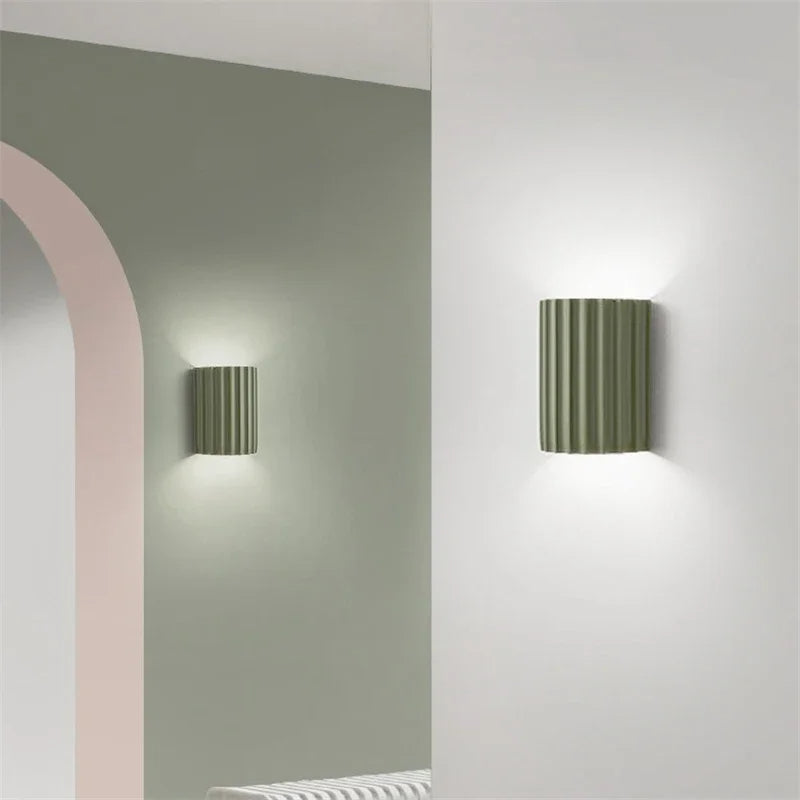 Modern vägglampa i resin LED för sovrum vardagsrum hall inomhus