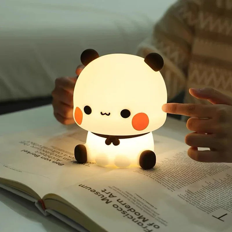 Pandapat | LED-djurnattlampa för barn – mysig och säker belysning till sovrum