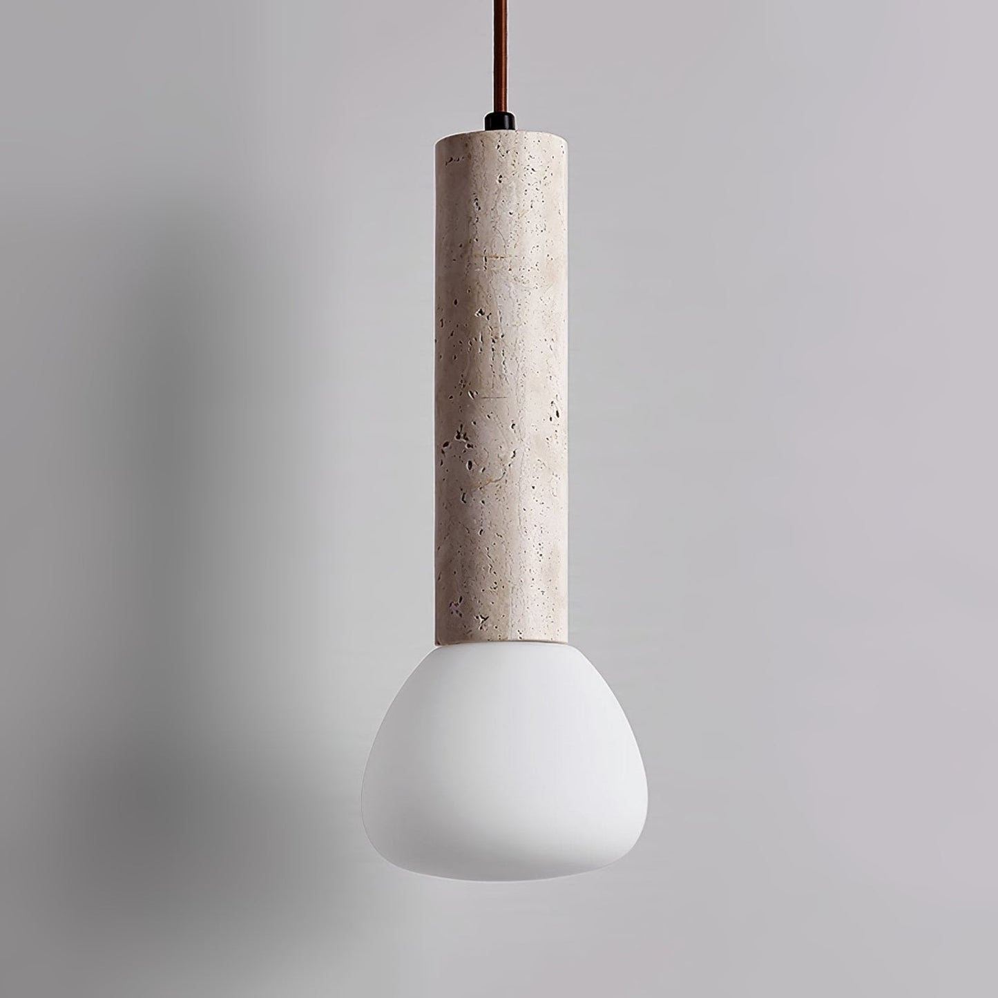 Modern LED pendellampa i sten minimalistisk design