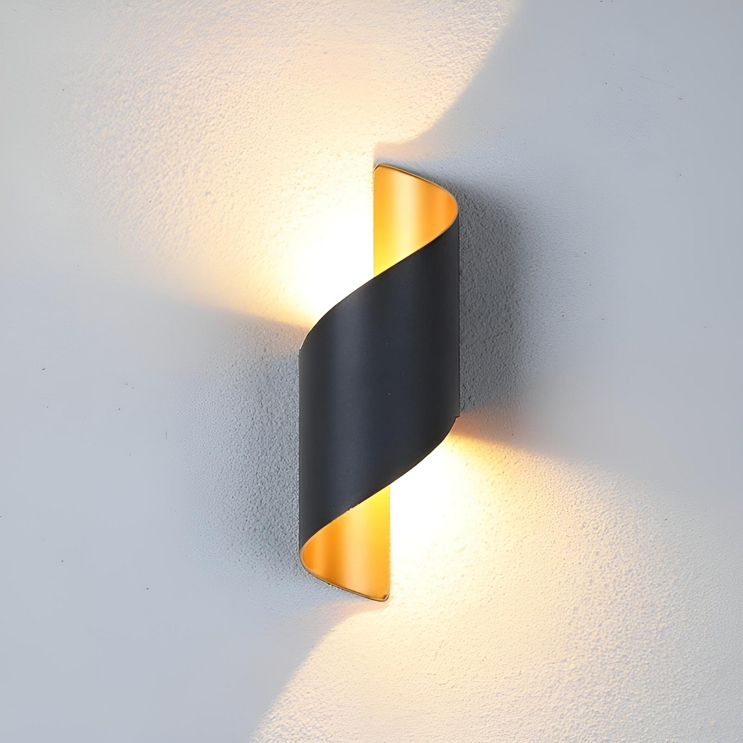 Modern spiral LED vägglampa IP65 vattentät för sovrum vardagsrum hall utomhusbruk