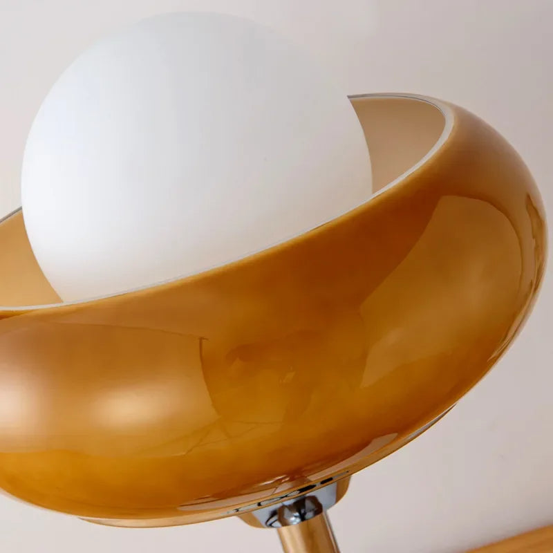 Retro Egg Tart Bordslampa i Metall – Modern Design LED Belysning