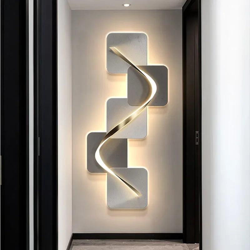 Modern vägglampa i konstnärlig design för hall vardagsrum och korridor