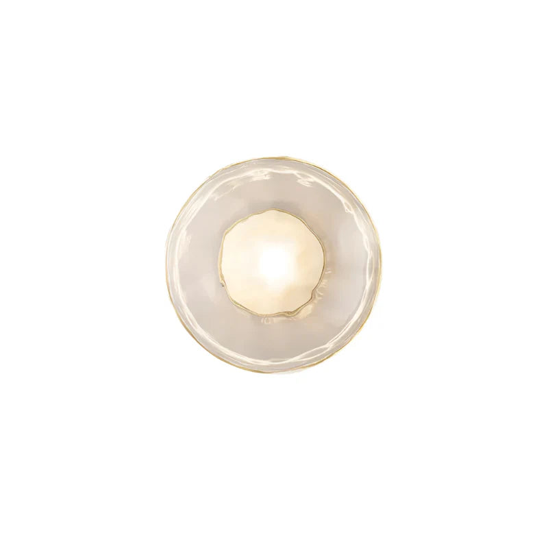 Modern glas vägglampa med metallstomme för vardagsrum sovrum hall hotell
