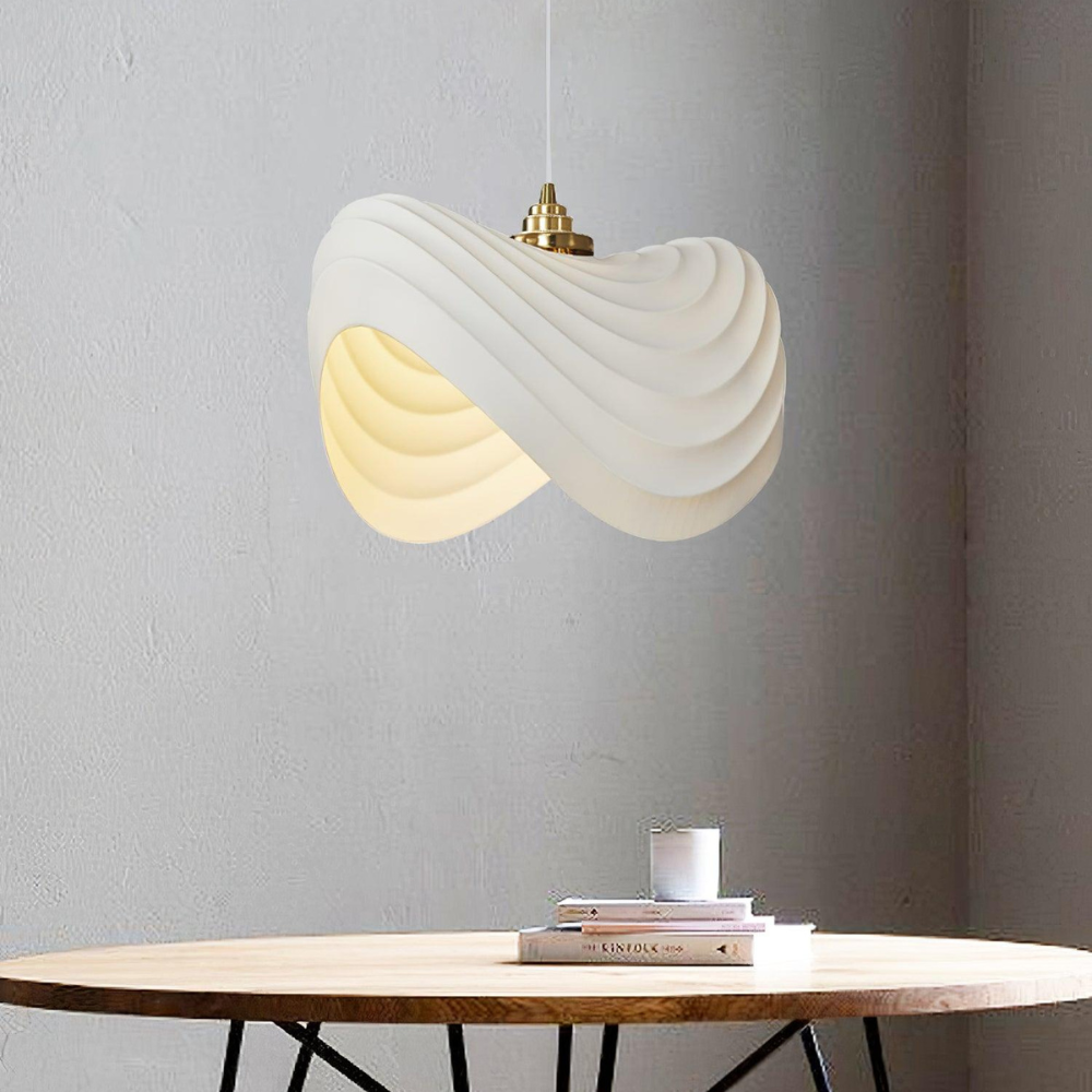 Wabi-sabi pendellampa i resin med LED för vardagsrum matsal hall