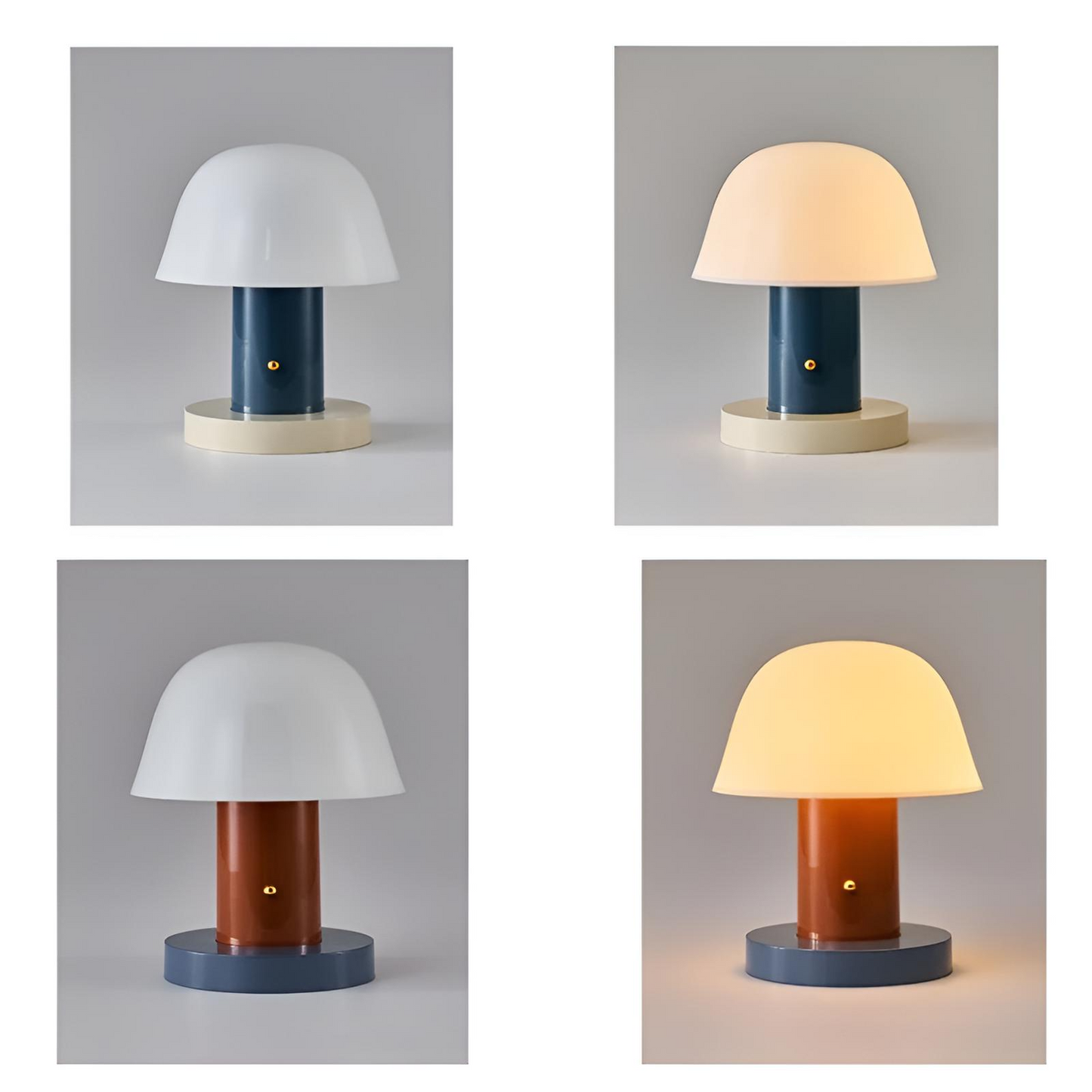 Modern svampformad bordslampa med dimbar LED för sovrum vardagsrum