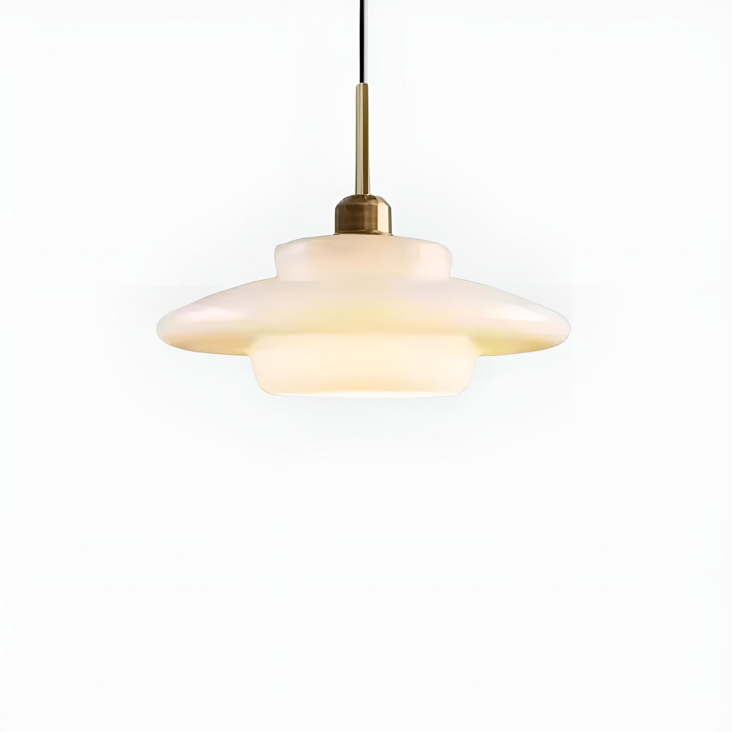 Minimalistisk pendellampa i glas för matsal, vardagsrum och sovrum