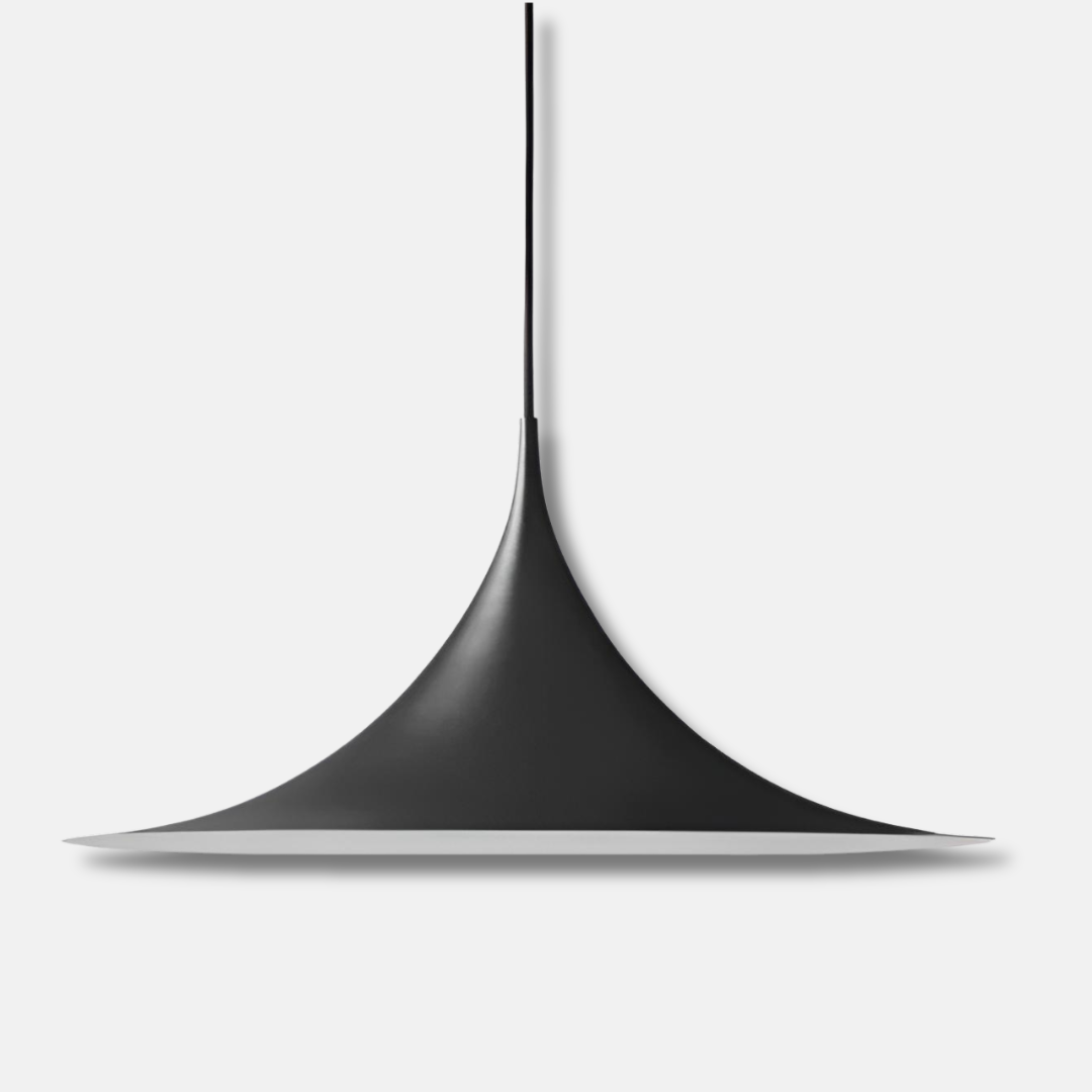 Minimalistisk pendellampa i metall med nordisk design för matsal och vardagsrum