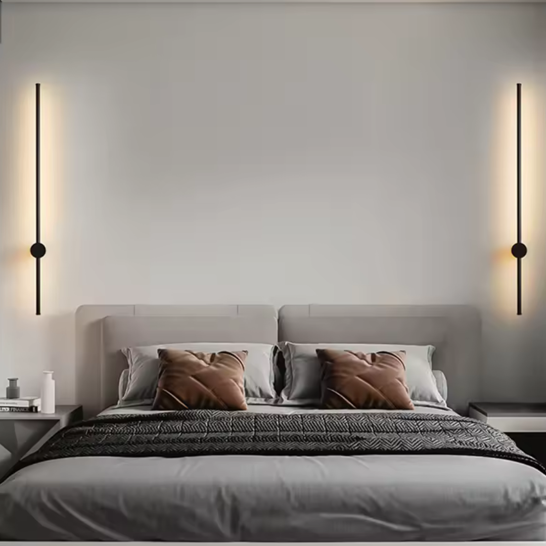 Arvia | Modern lång LED vägglampa i minimalistisk design för stilren inredning