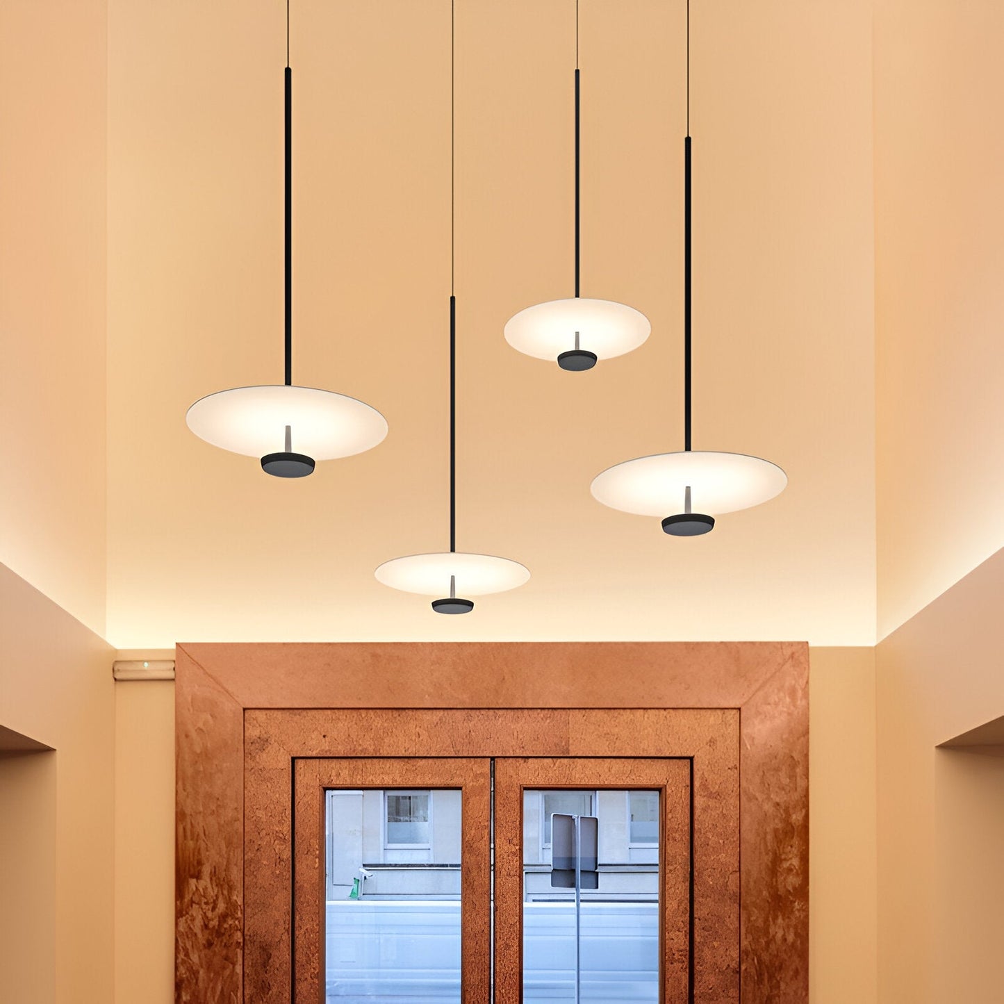 Minimalistisk LED Ringpendel – modern nordisk taklampa för hem och hotell