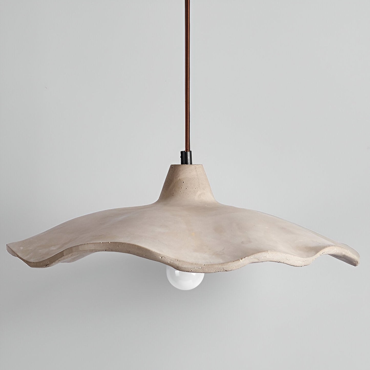 Nordisk cementpendel blomformad taklampa i wabi-sabi stil för hem och hotell