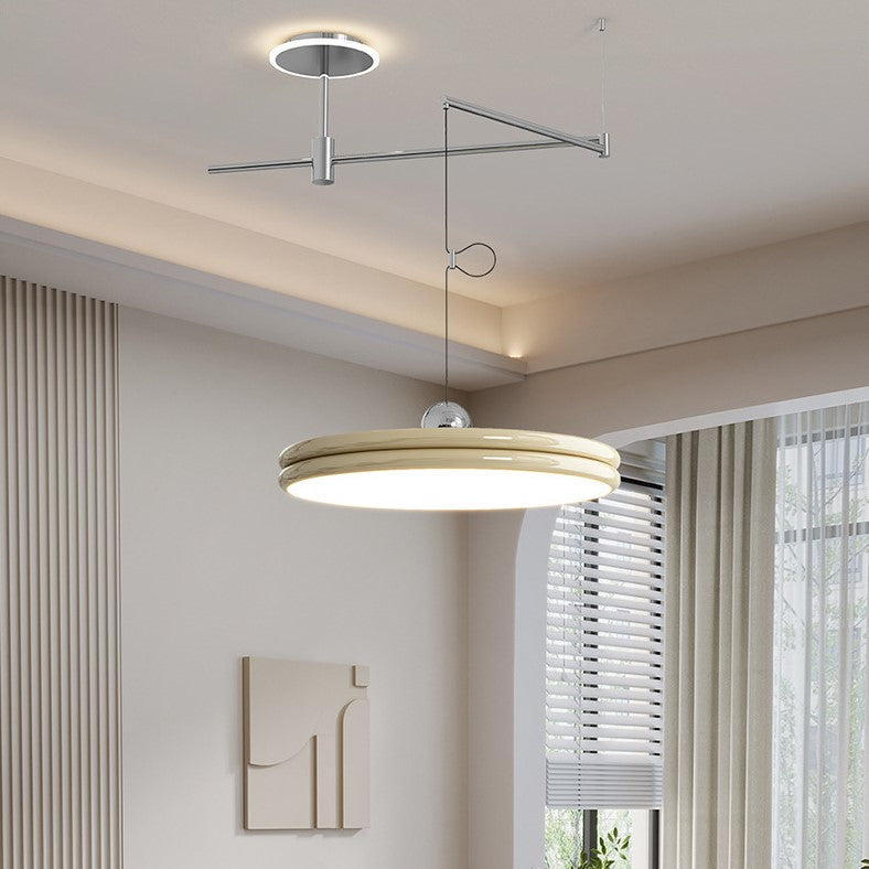 Nordisk LED taklampa med svängbar arm och justerbar höjd för matsal vardagsrum kök