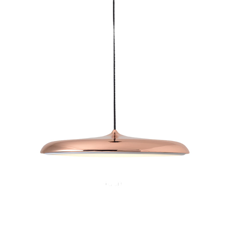 Modern pendellampa i metall med UFO-inspirerad design för matsal kök bar