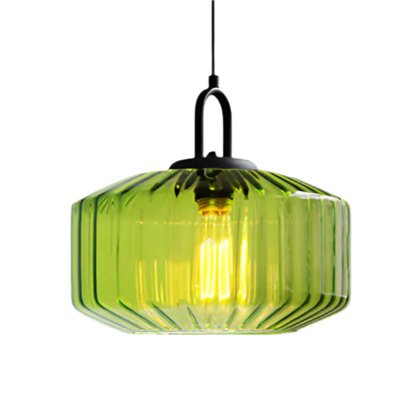 Retro glas pendellampa i nordisk design för sovrum vardagsrum matsal