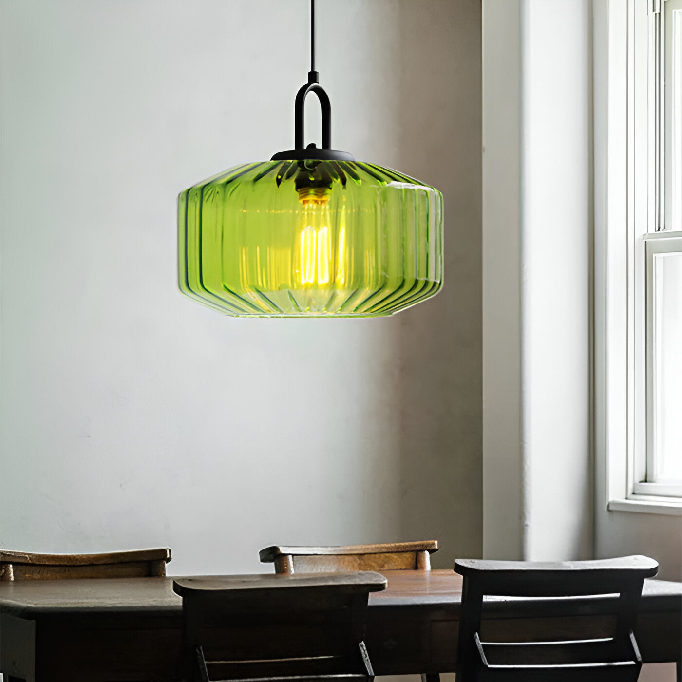 Retro glas pendellampa i nordisk design för sovrum vardagsrum matsal