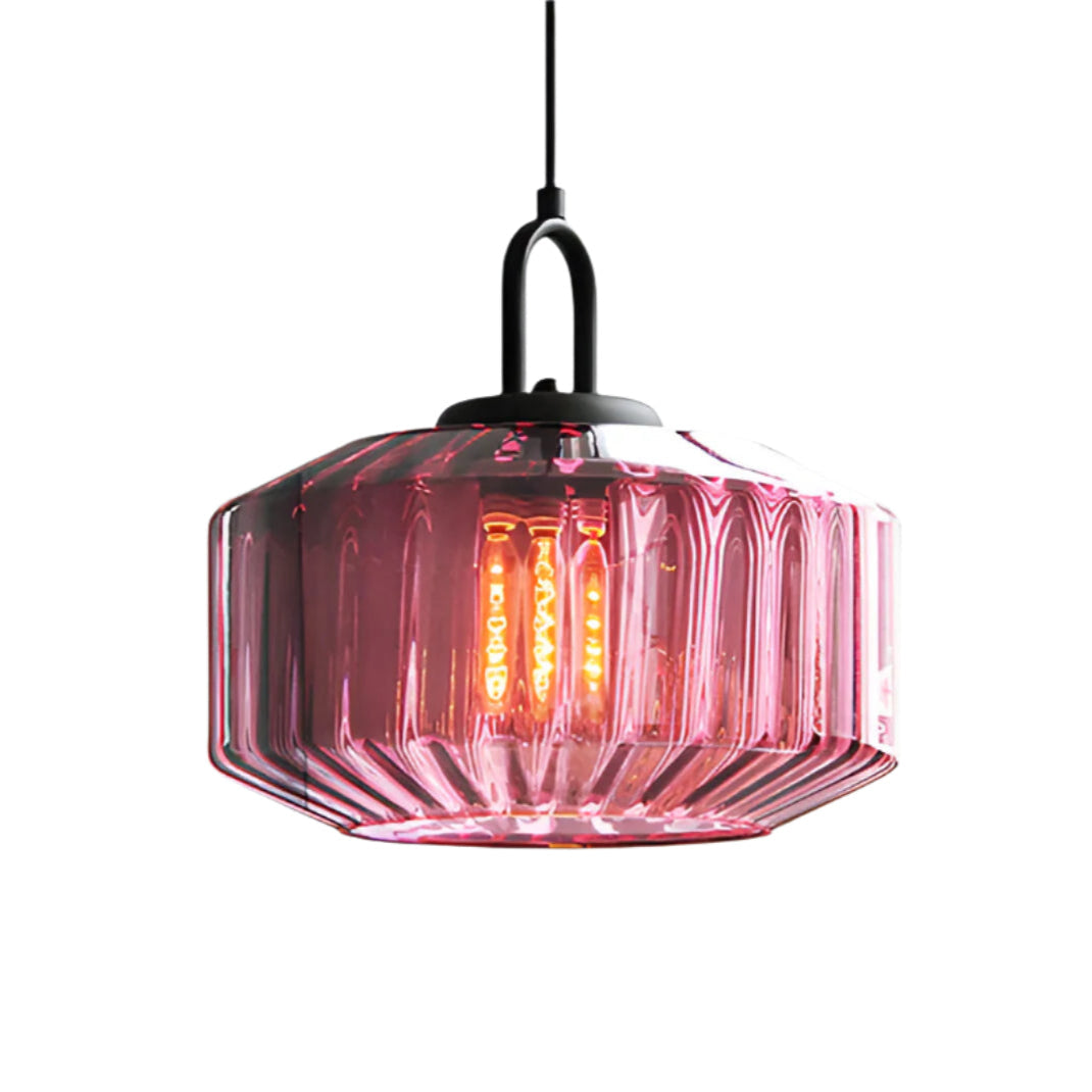 Retro glas pendellampa i nordisk design för sovrum vardagsrum matsal