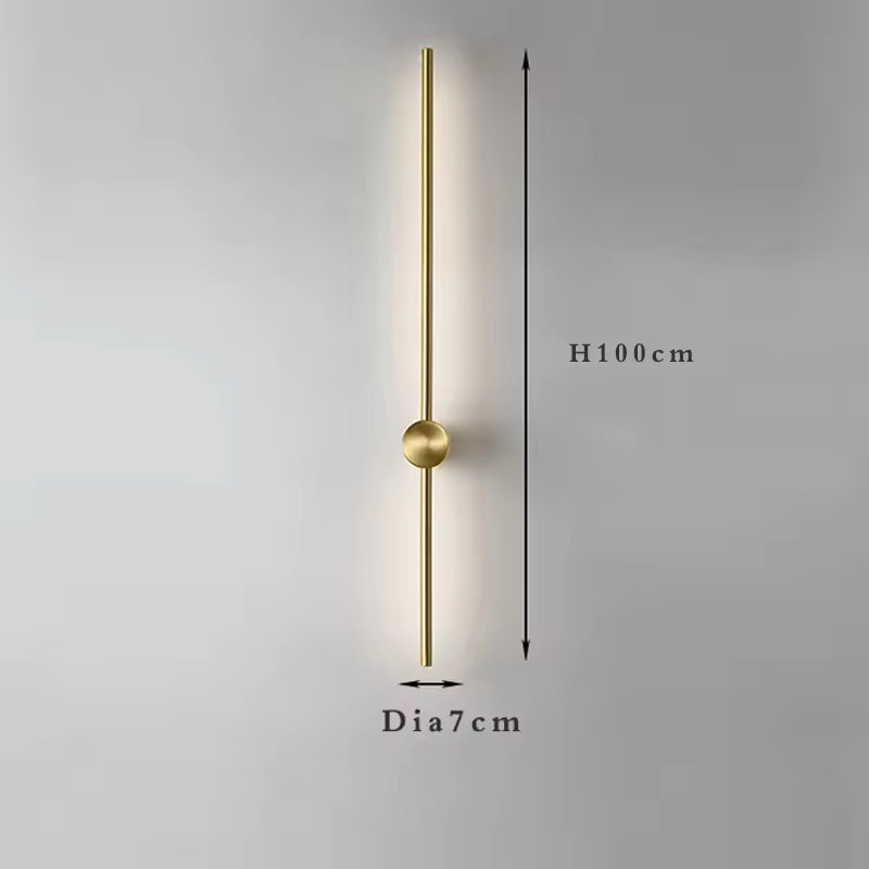 Arvia | Modern lång LED vägglampa i minimalistisk design för stilren inredning