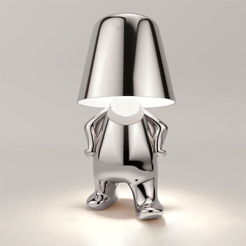 Unik dekorativ bordslampa i figurdesign LED i guld eller silver