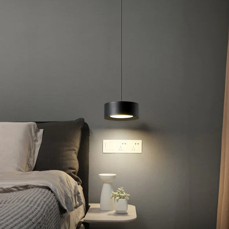 Modern rund akryl taklampa med aluminiumram och LED för sovrum kök matsal