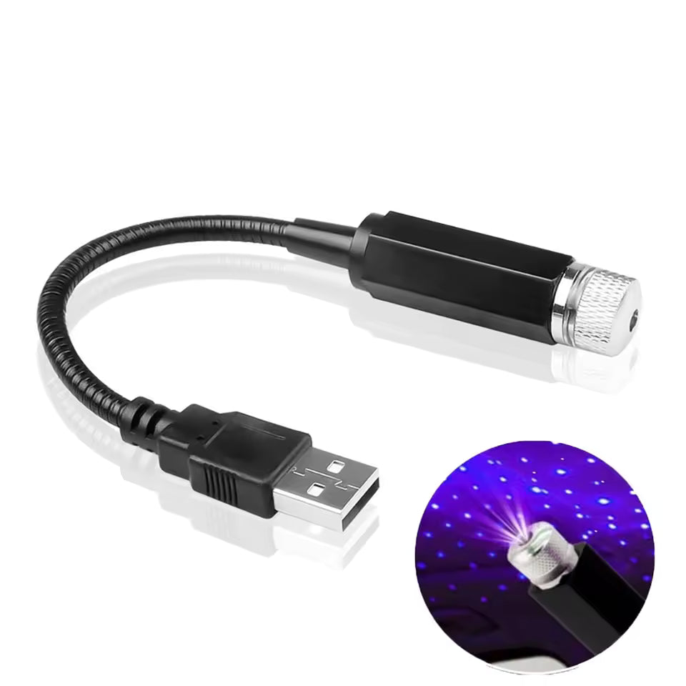 Starlume | Mini USB galax projektorlampa för bil och rum – flexibel stjärnhimmel