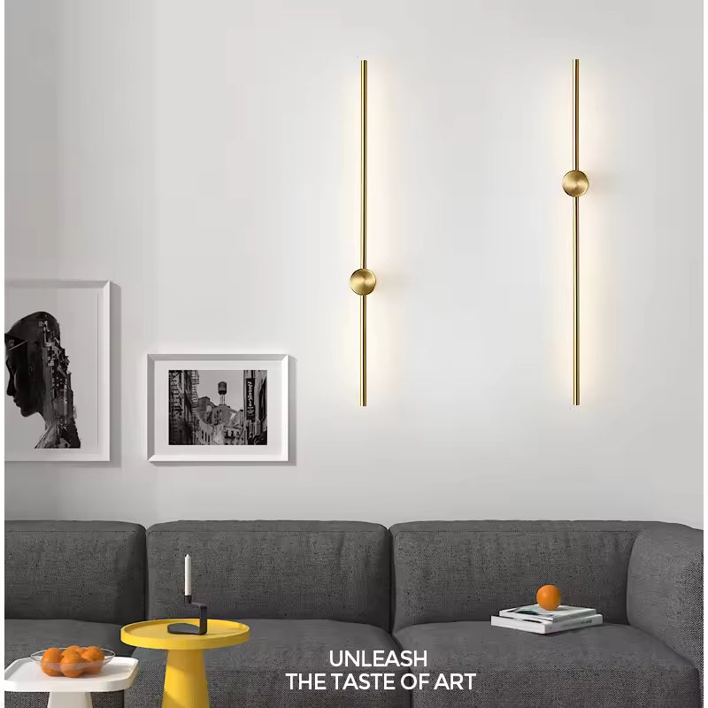 Arvia | Modern lång LED vägglampa i minimalistisk design för stilren inredning