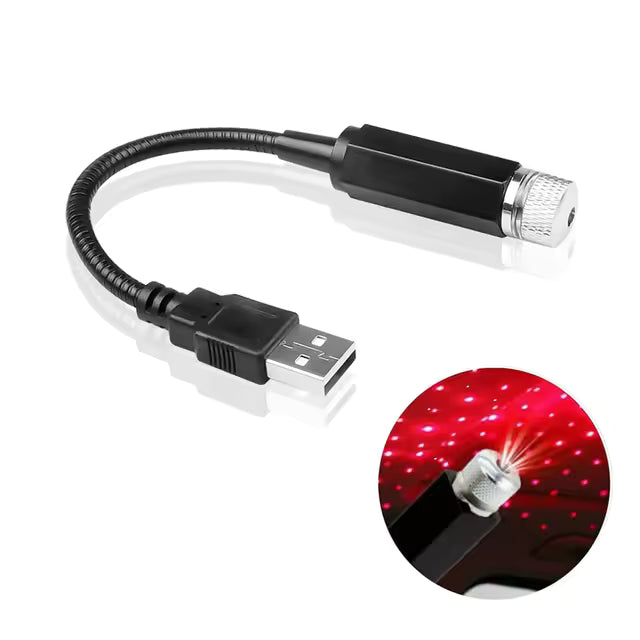 Starlume | Mini USB galax projektorlampa för bil och rum – flexibel stjärnhimmel