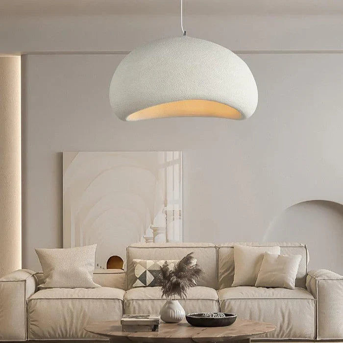 Japandi wabi sabi taklampa med skandinavisk japansk design för vardagsrum sovrum och matsal