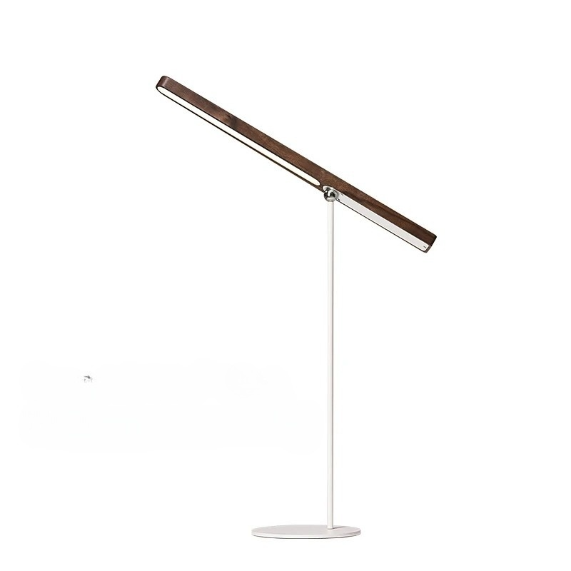 Orbiwood | 360° roterande magnetisk träbordslampa – modern LED-belysning för skrivbord