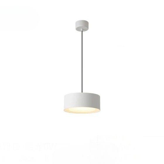Modern rund akryl taklampa med aluminiumram och LED för sovrum kök matsal