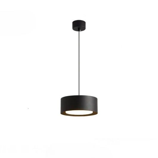 Modern rund akryl taklampa med aluminiumram och LED för sovrum kök matsal