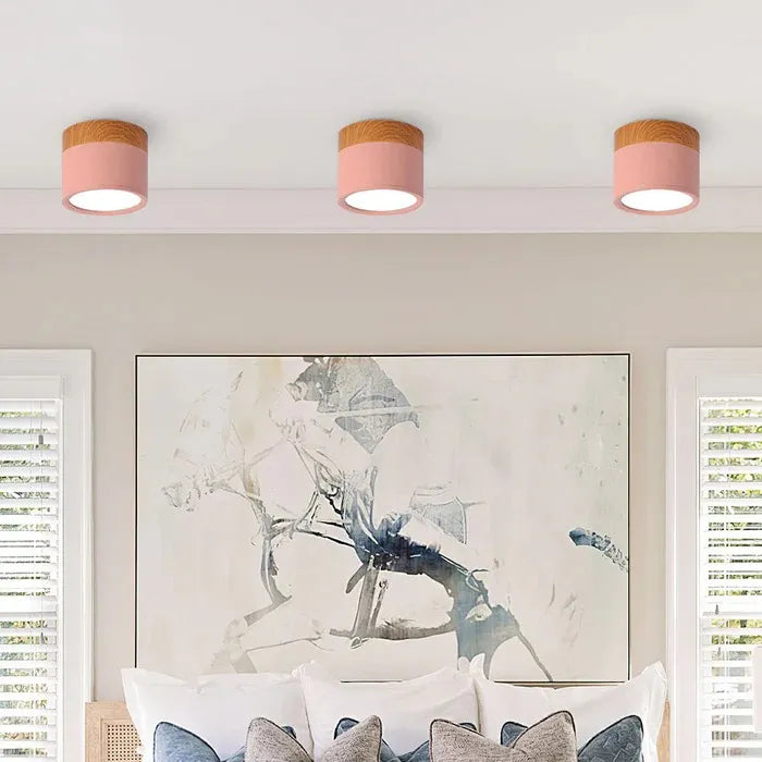 Färgglad macaron plafondlampa med lekfull design för kök matsal och bar