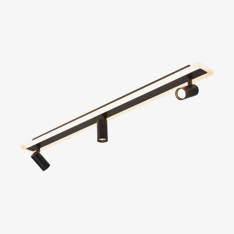 Taklampa i metall med modern linjär design