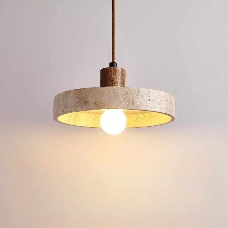 Cavalume | Taklampa i natursten med E27 LED-lampa – elegant och modern