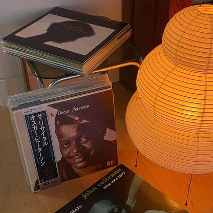 Japansk golvlampa i rispapper med konstnärlig design för vardagsrum sovrum
