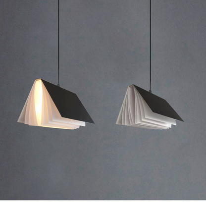 Kreativ bokformad takpendel färgglad modern barnrum lampa inredning