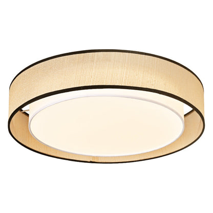 Modern Rund Taklampa med Vävd Lampskärm – Elegant LED Plafond för Inomhusbelysning