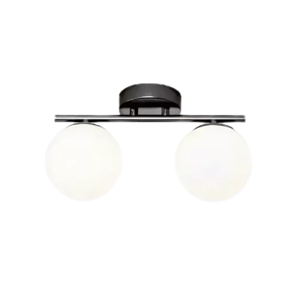 Modern taklampa i metall och glas – dimbar LED-plafond för vardagsrum och sovrum