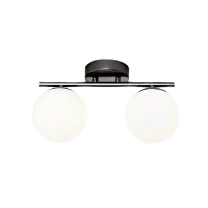 Modern taklampa i metall och glas – dimbar LED-plafond för vardagsrum och sovrum