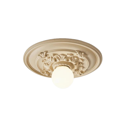 Sculpted Charm Taklampa – Tidlös Retroinspirerad Plafond i Snidad Resin med LED