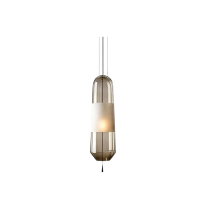 Nordisk cylinderformad glaspendel med LED för sovrum matsal och vardagsrum